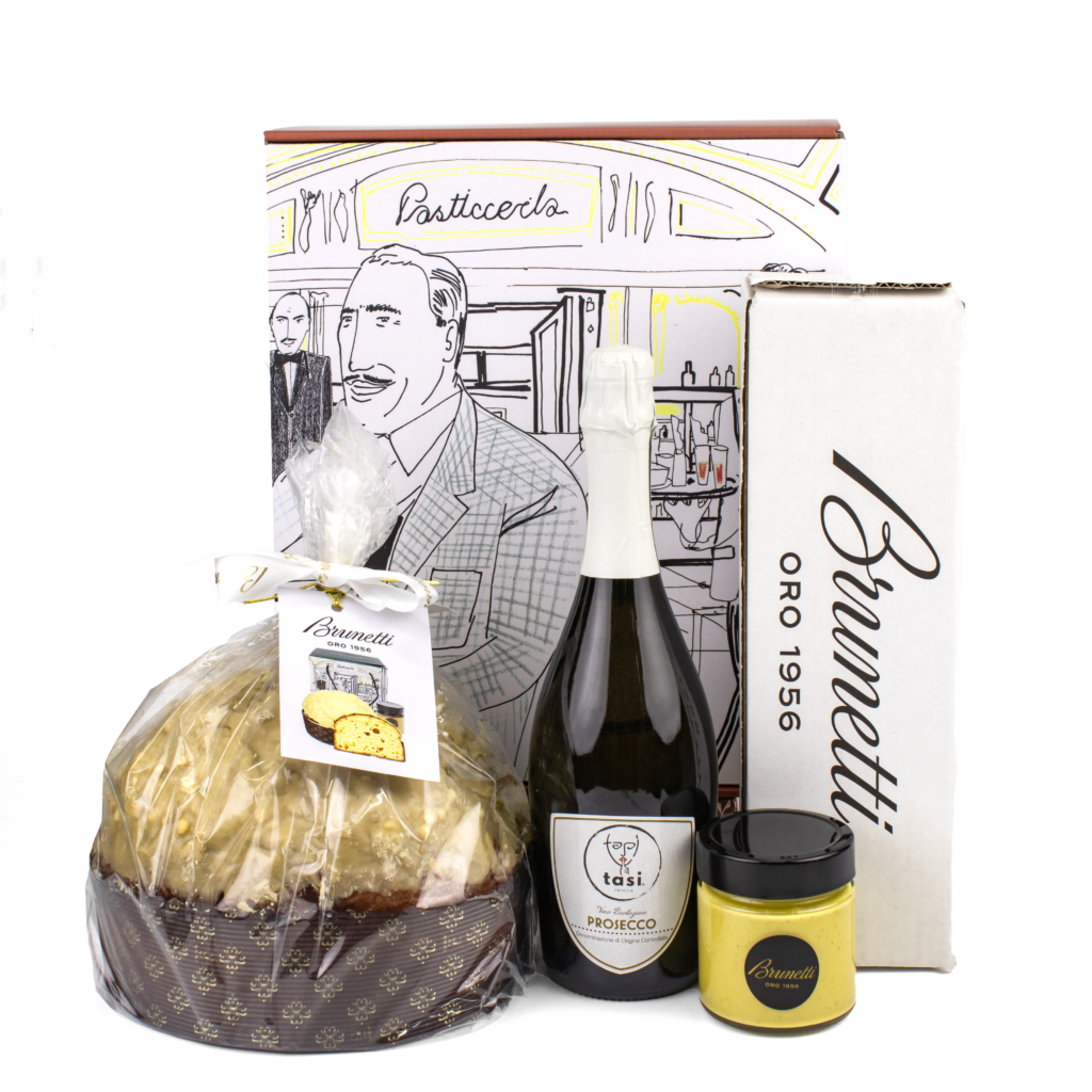 Panettone Pistachio With Prosecco Hamper Brunetti Oro Melbourne