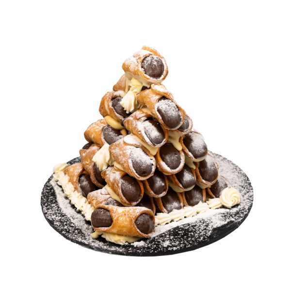 Chocolate Cannoli Tower