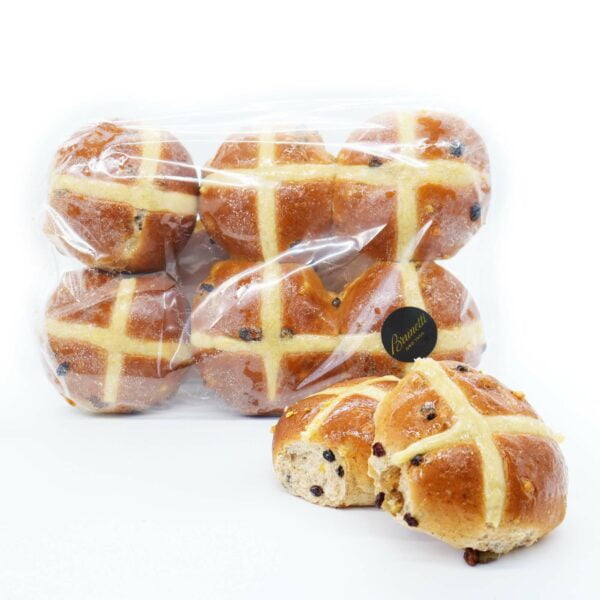 traditional hot cross bun