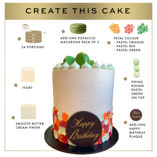 Create this Petali cake.