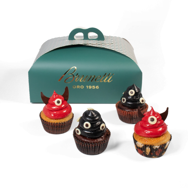 Halloween Cupcakes with eyes on them - 4 Pack.