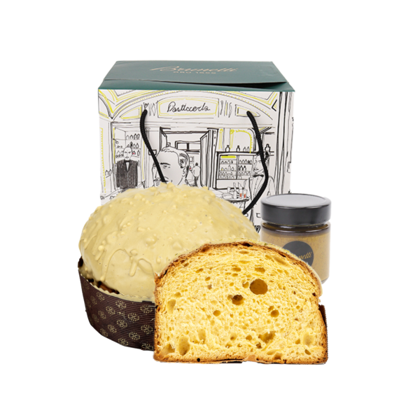 Panettone Pistachio with Pistachio Spread (special flavour) (BOX)