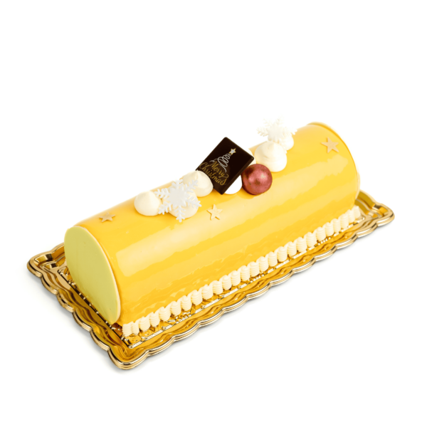 Passionfruit Hazelnut Yule Log